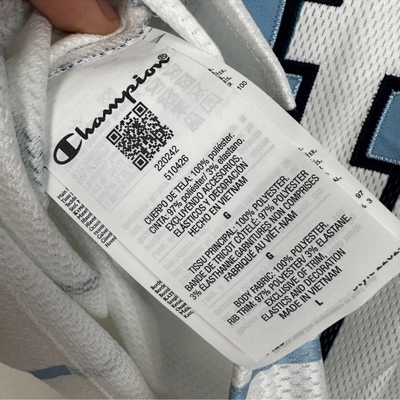 NWT Champion Men’s S, M, L Glen Rice 41 Jersey Blue Jay Mesh Top Retro Rare NBA - Picture 6 of 11